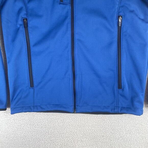 NEW Eddie Bauer Jacket Mens Medium Blue Stoughton Weather Resist Softshell - Picture 11 of 16